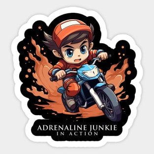 Boys motocross Sticker